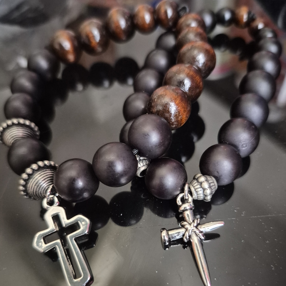 Handmade Mala Clay Braclet Set! - Picture 5 of 10